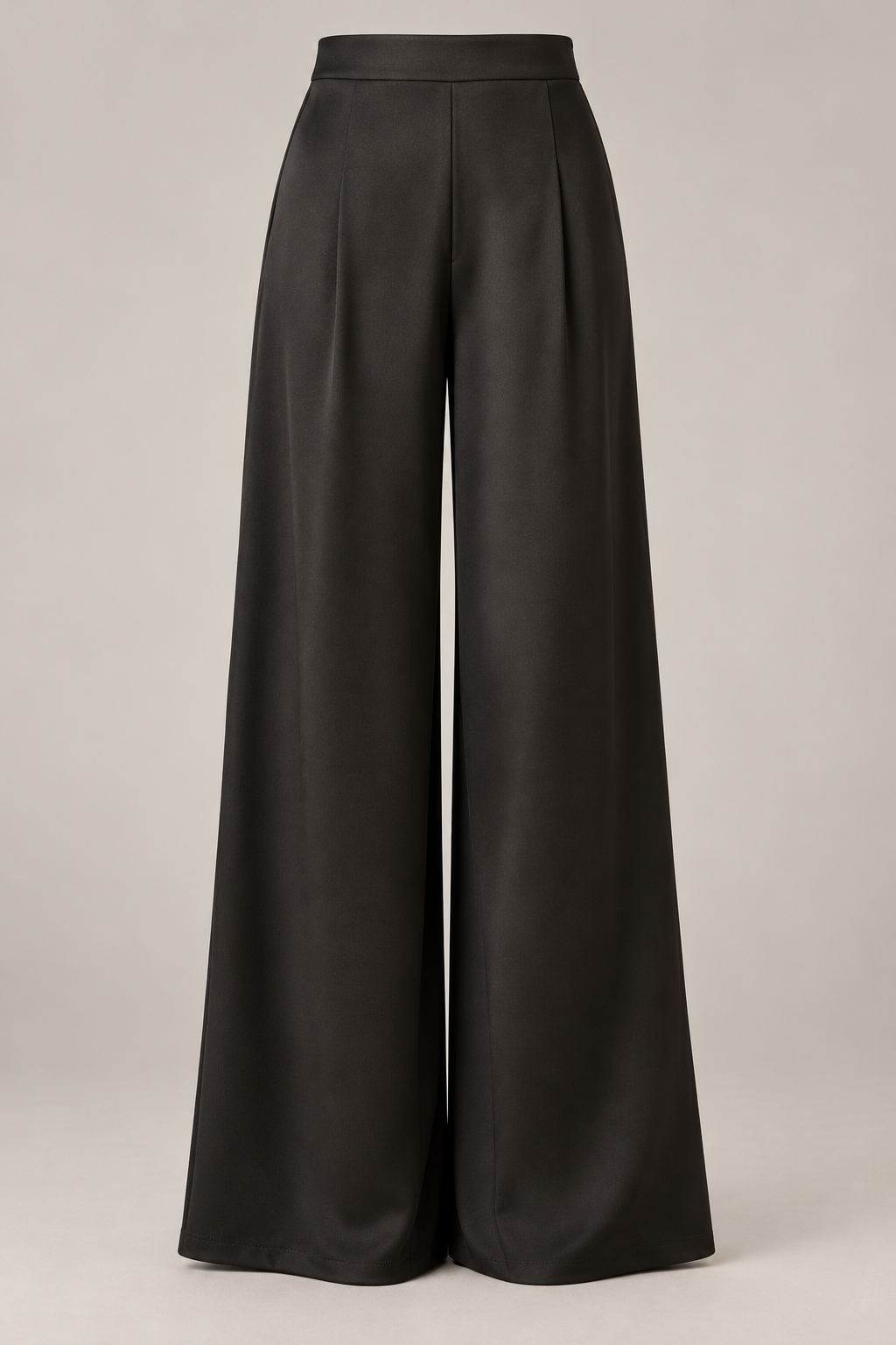 Fluid Evening Trouser in Ink black — Front