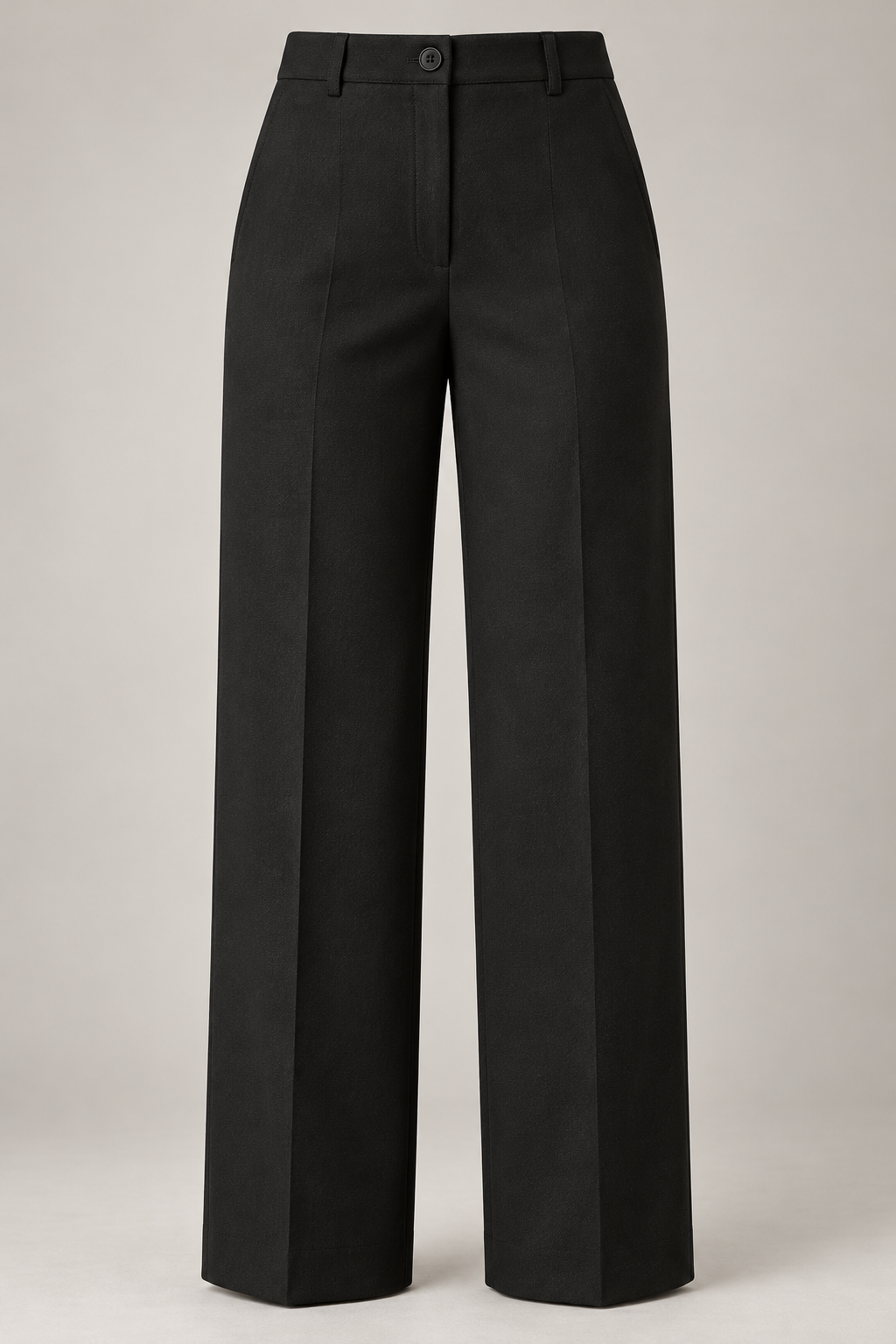 Straight City Trouser in Ink black — Front