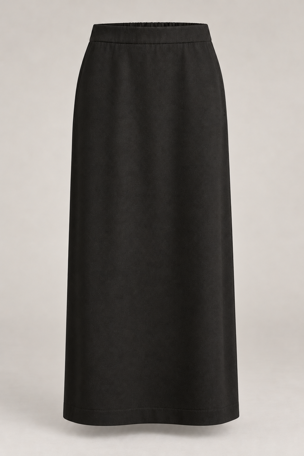 Everyday Midi Skirt in Ink black — Front