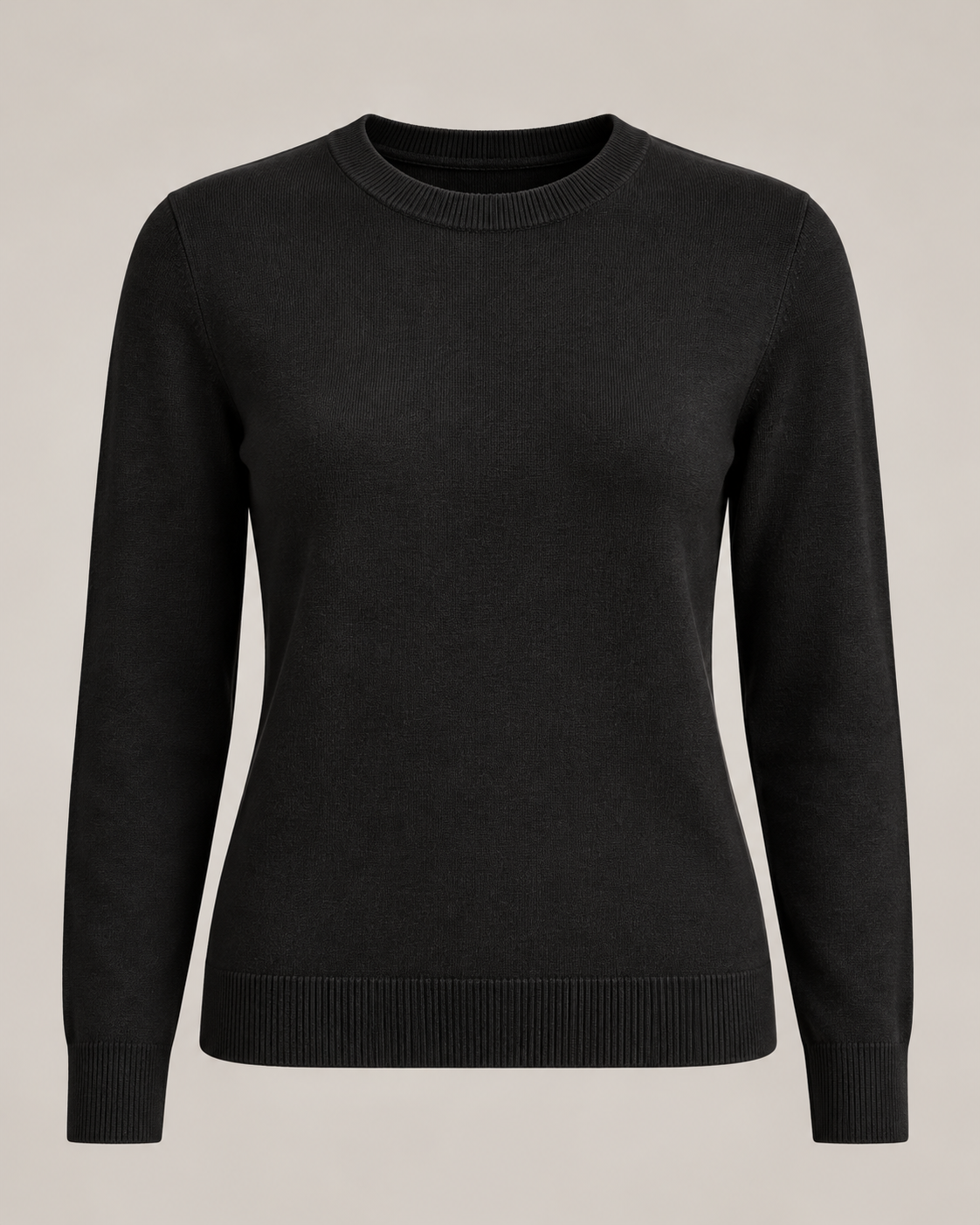 Fine-Handle Crew in Ink black — Front