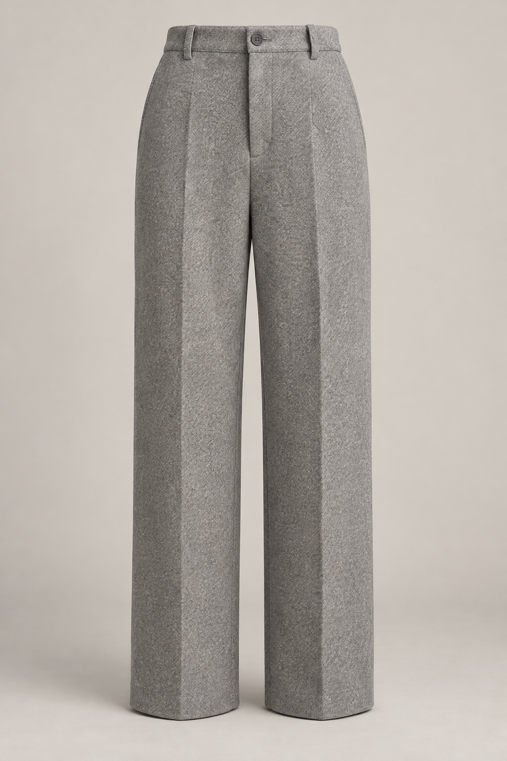 Winter Straight Trouser in Dove grey — Front