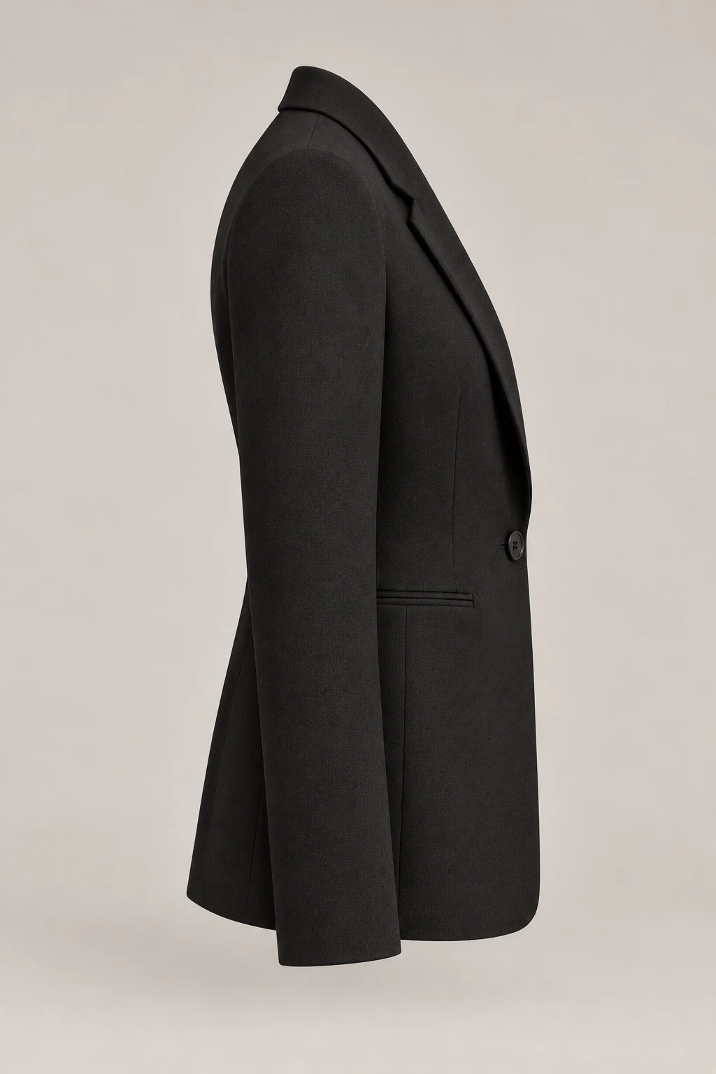 Single-Breasted Blazer in Ink black — Right side