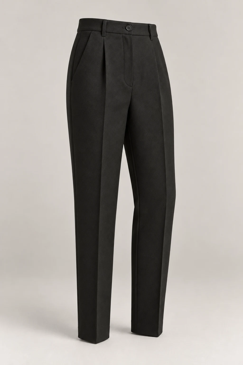 Tapered City Trouser in Ink black — Three-quarter
