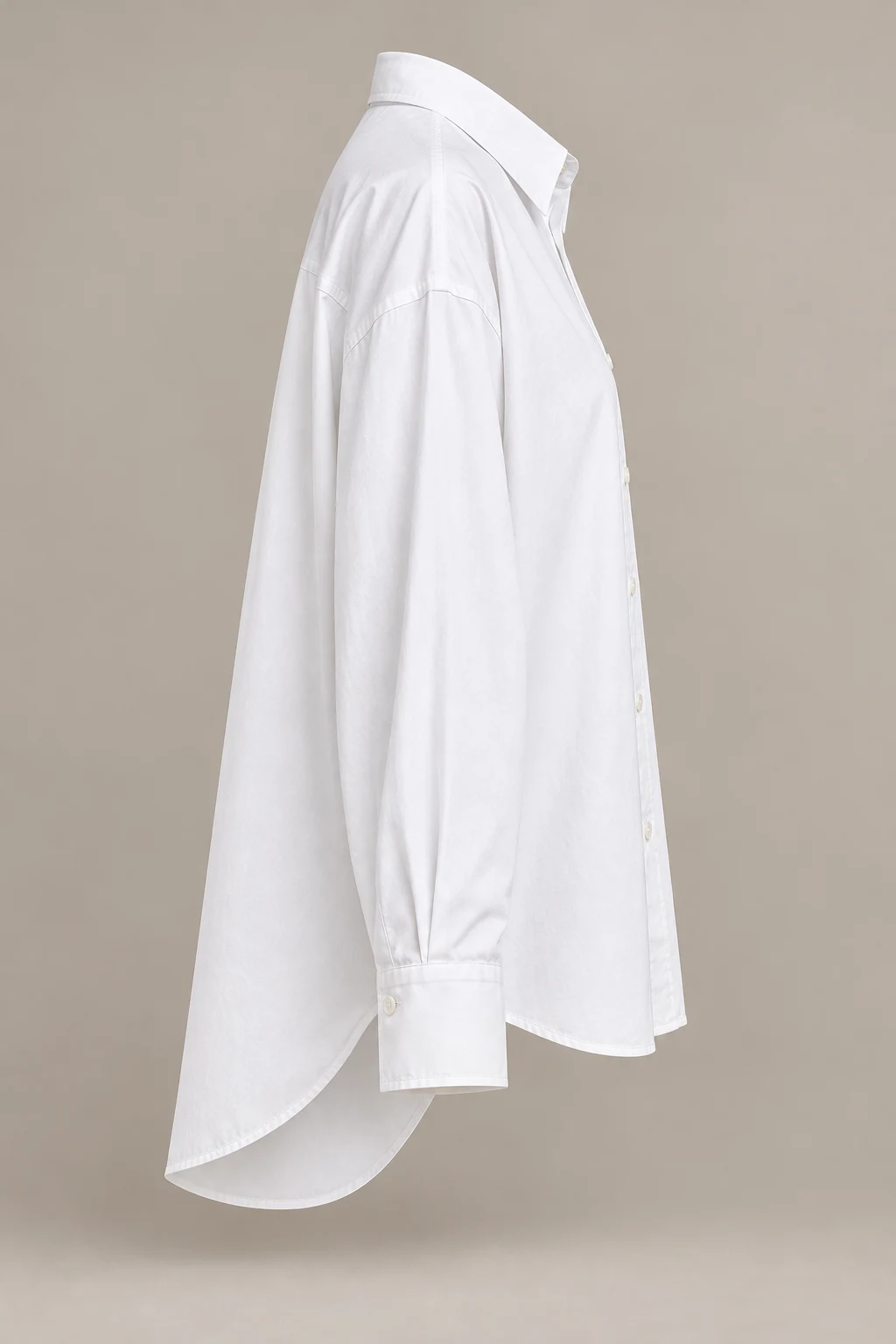 Oversized City Shirt in White — Right side