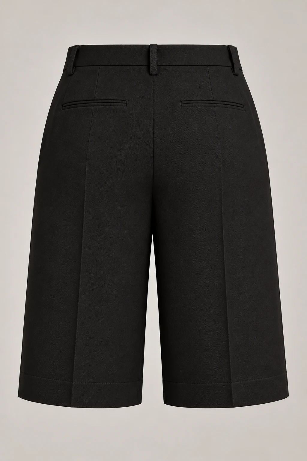 Tailored Bermuda Short in Ink black — Back