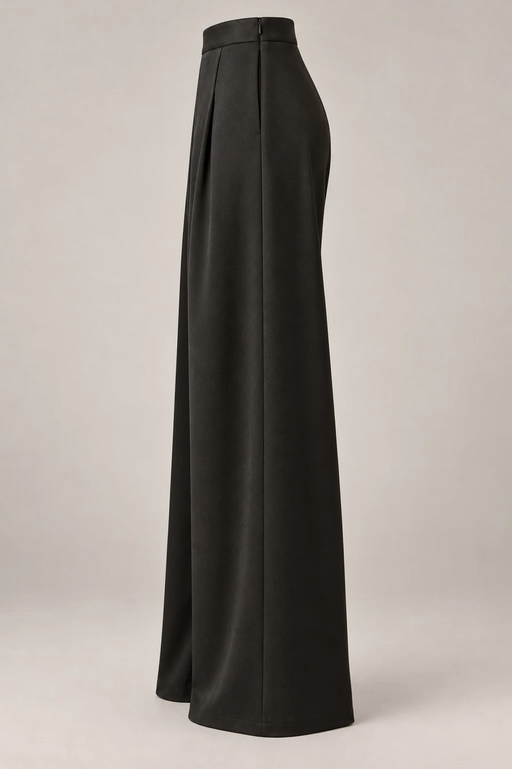 Fluid Evening Trouser in Ink black — Left side