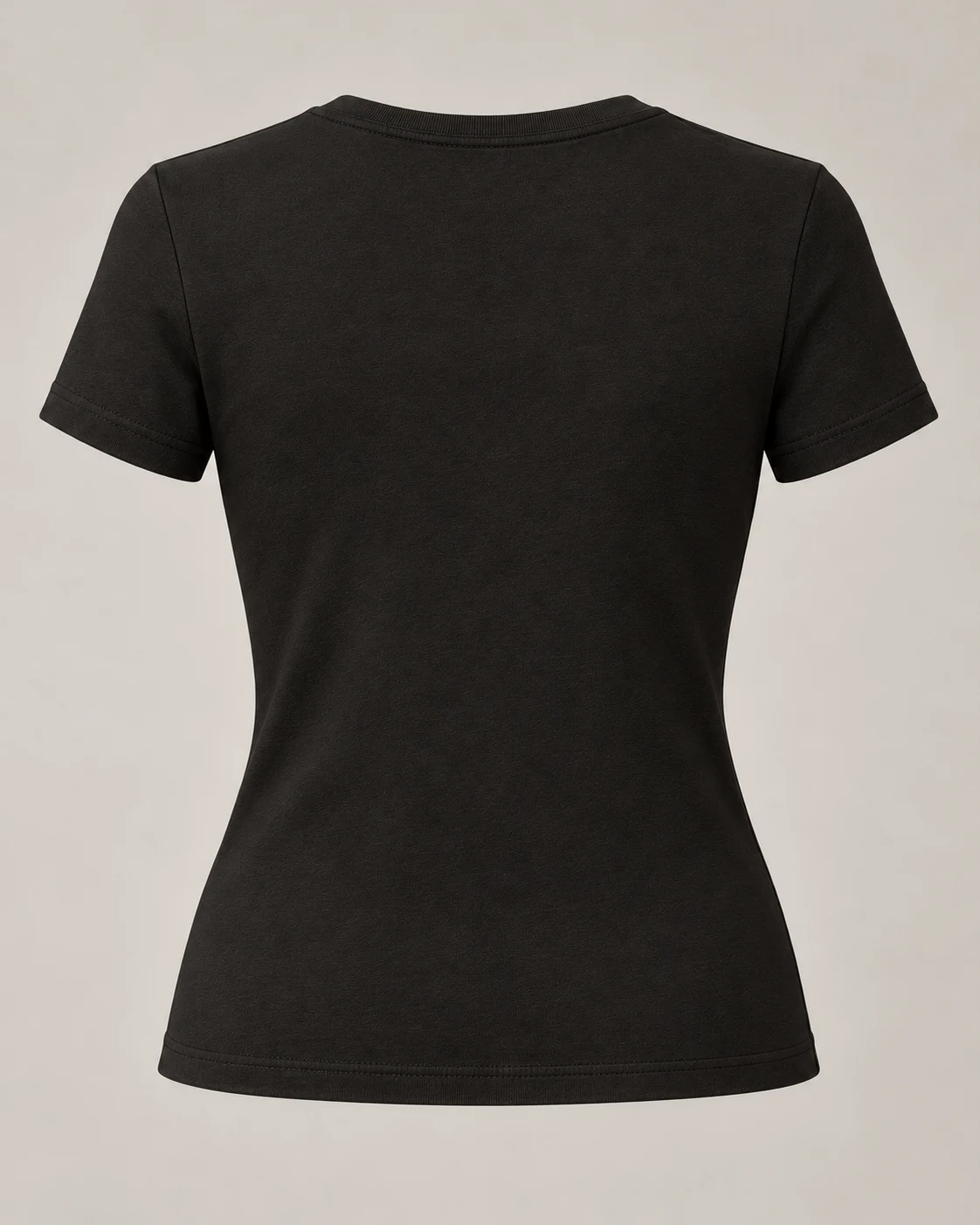 Sculpt Cotton Tee in Ink black — Back