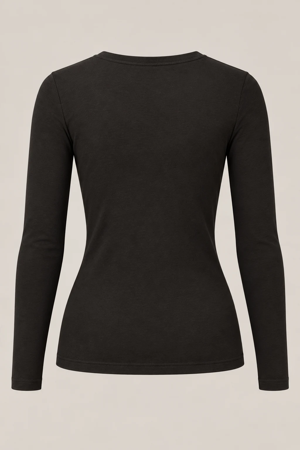 Compact Jersey Long Sleeve in Ink black — Back