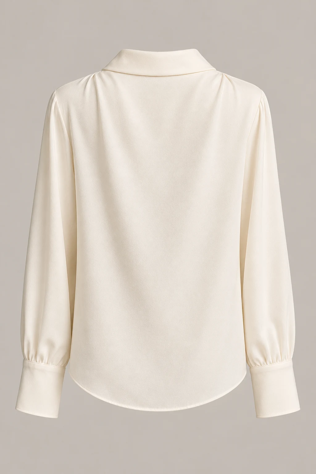 Soft Drape Blouse in Ivory — Back