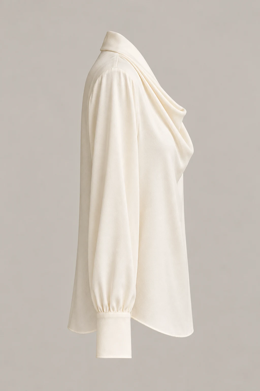Soft Drape Blouse in Ivory — Right side