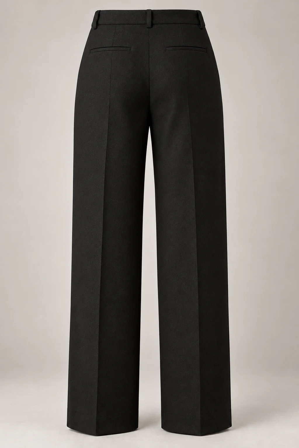 Straight City Trouser in Ink black — Back