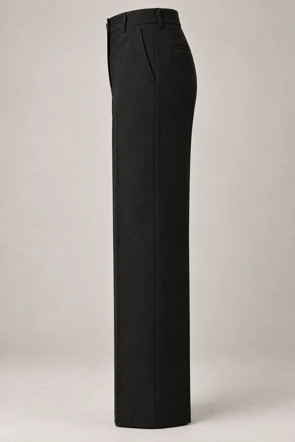 Straight City Trouser in Ink black — Left side