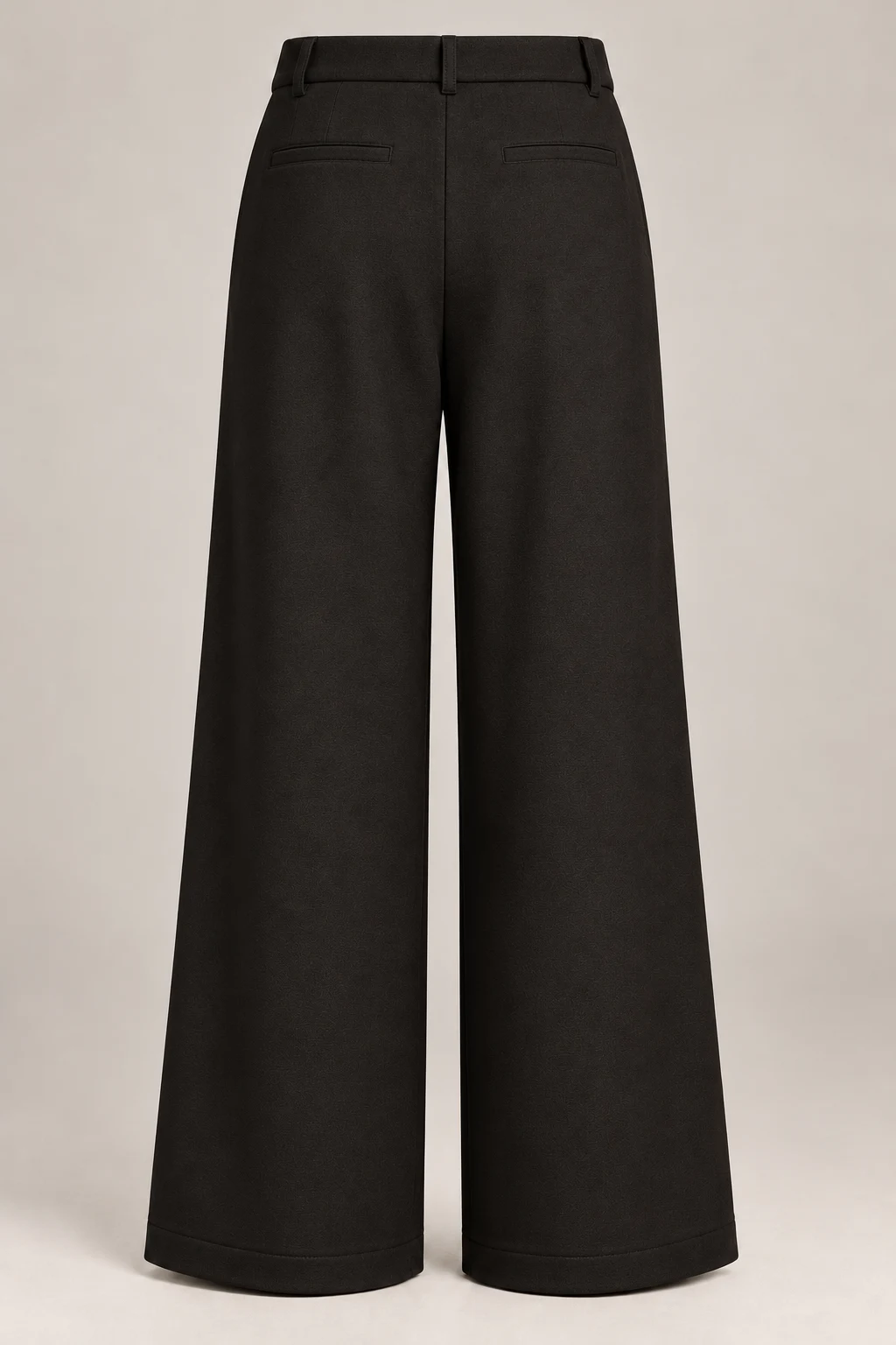Wide Jersey Trouser in Ink black — Back