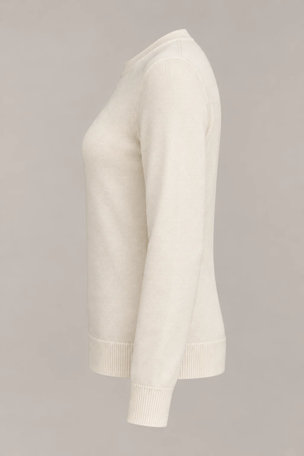 Fine-Handle Crew in Ivory — Left side