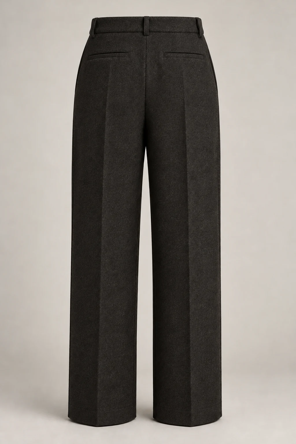 Winter Straight Trouser in Ink black — Back